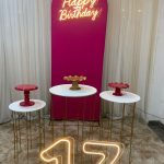 Leia mais sobre o artigo Festa Painel Romano Happy Birthday de LED e Numero de LeD – Cores Diversas – Temos Todos os Números e Cores