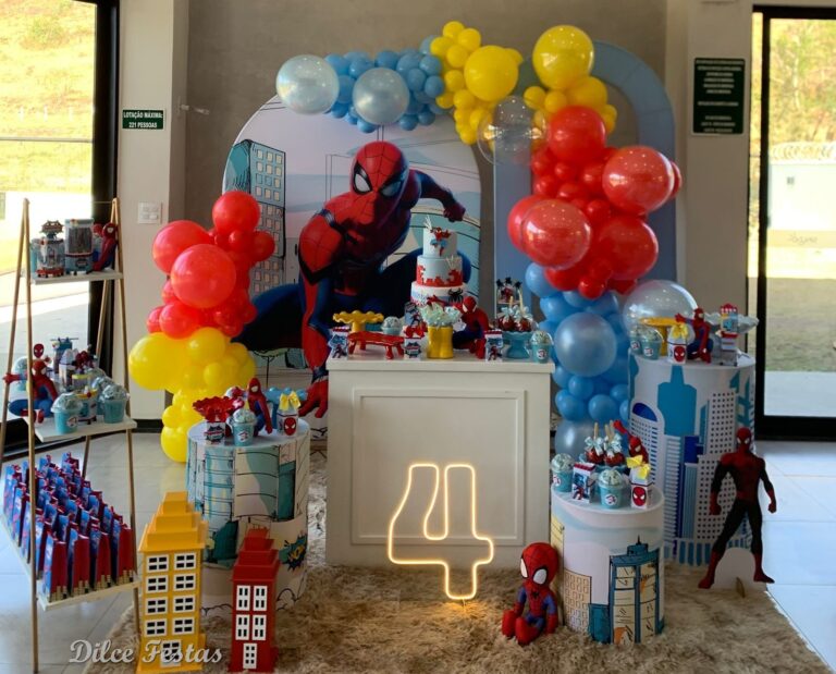 Leia mais sobre o artigo Homem Aranha Painel Romano/Oval – Trabalho de Bolas Com Arco Orgânico