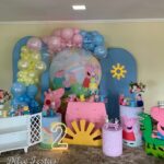 Leia mais sobre o artigo Peppa Pig Painel Redondo e Oval – Trabalho de Bolas Com Arco Orgânico