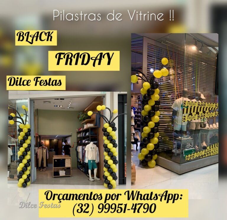 Leia mais sobre o artigo Balões De Vitrine Black Friday Para Empresas E Eventos Comerciais