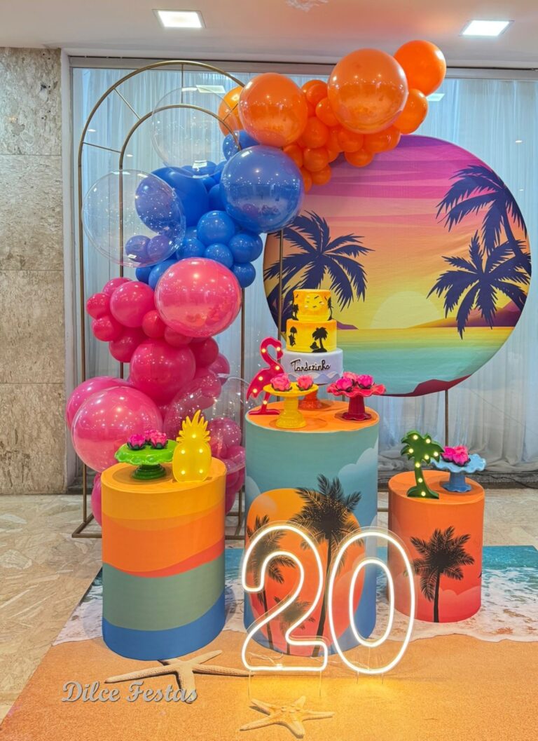 Leia mais sobre o artigo Tardezinha Painel Redondo e Portal Álbum II  – Trabalho em Balões com Arco Orgânico