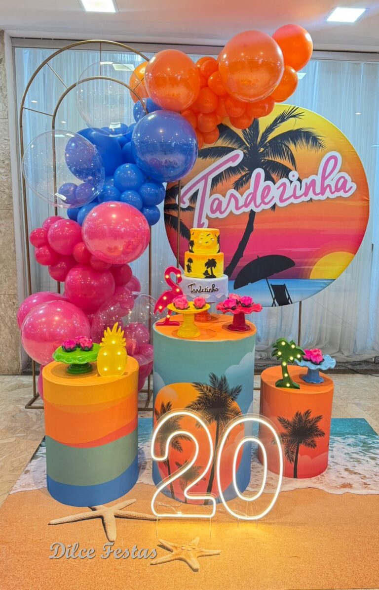 Leia mais sobre o artigo Tardezinha Painel Redondo e Portal Álbum III – Trabalho em Balões com Arco Orgânico