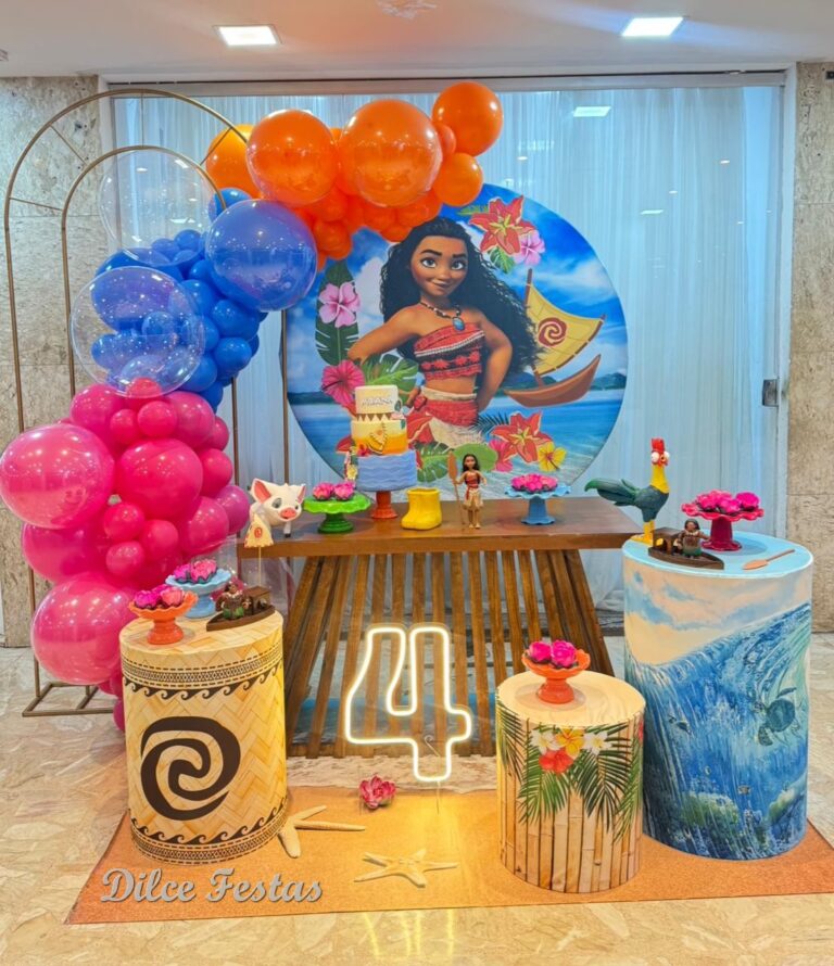 Leia mais sobre o artigo Moana Painel Oval com Portal Álbum VII – Trabalho em Balões com Arco Orgânico