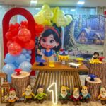 Leia mais sobre o artigo 1 Aninho Branca de Neve Baby Painel Oval com Portal Álbum II– Trabalho em Balões com Arco Orgânico